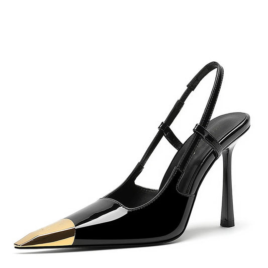 High-Heeled Sandals Women's Stiletto Square Head Closed