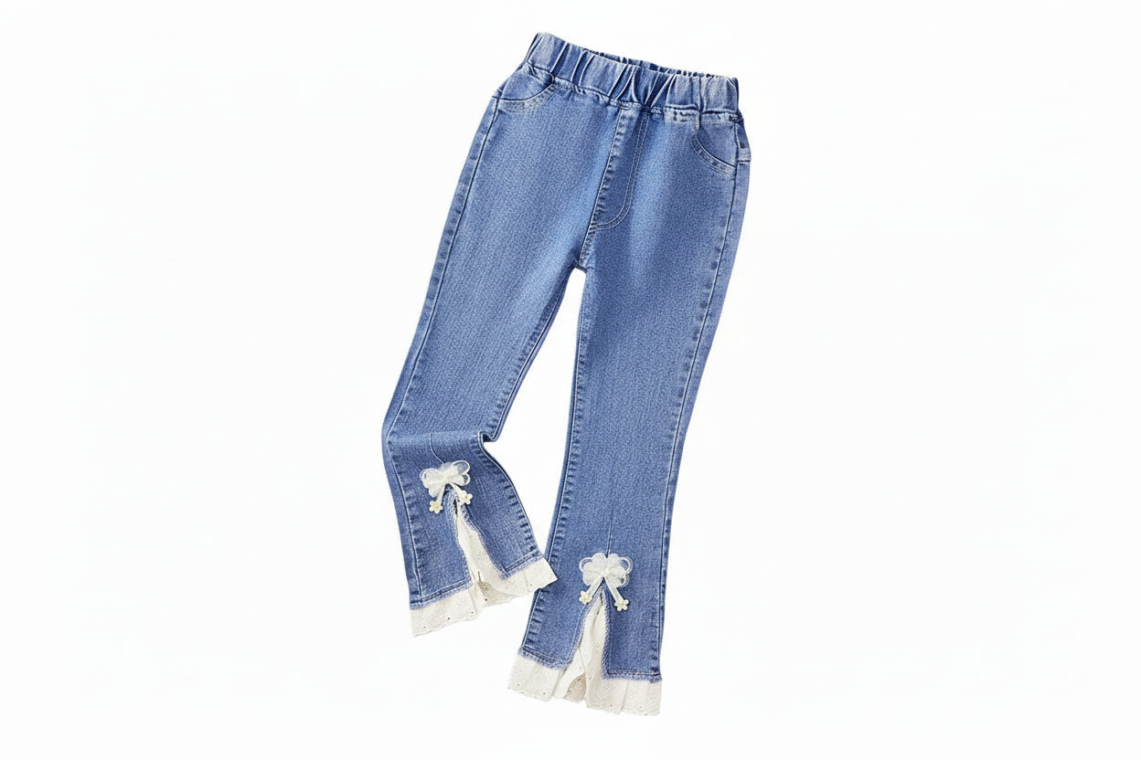 Children's Denim Pants for Girls - Casual Spring and Autumn Wear LariLeo Store