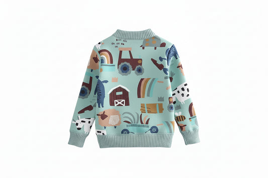 knitted sweaters Buckle Jacket Boys Winter Cardigan