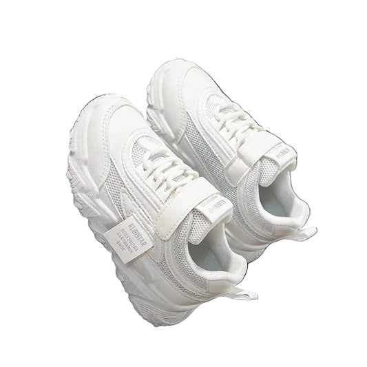 Spring Kids Sneakers – Lightweight Mesh Non-Slip Sports Shoes with Hook & Loop