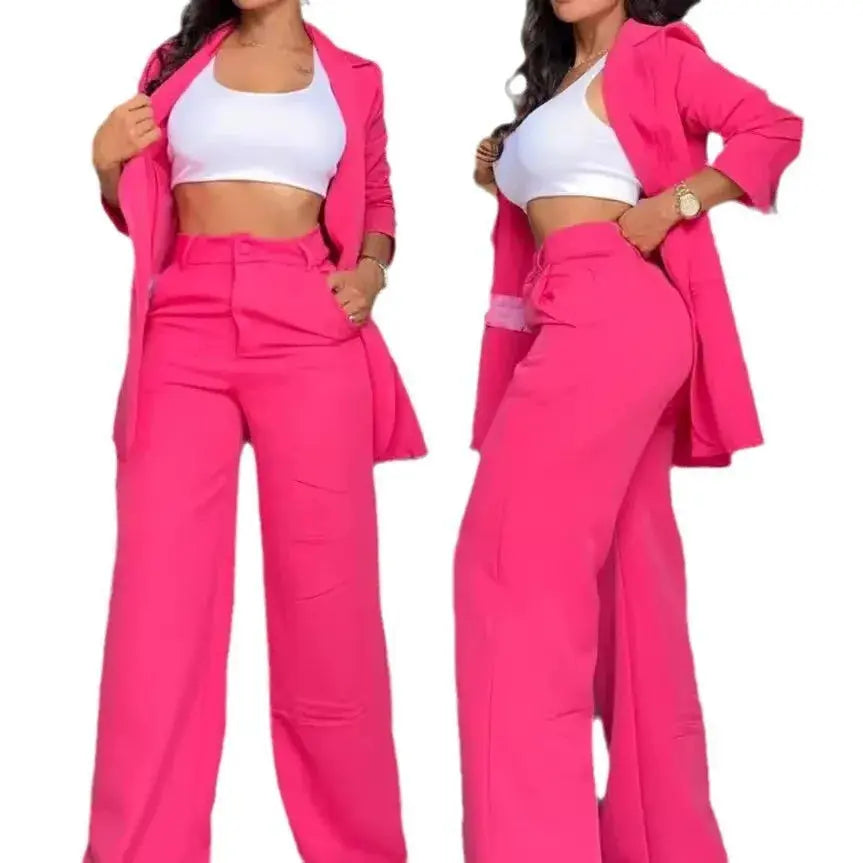 Women Blazer Set Elegant and Pants LariLeo Store