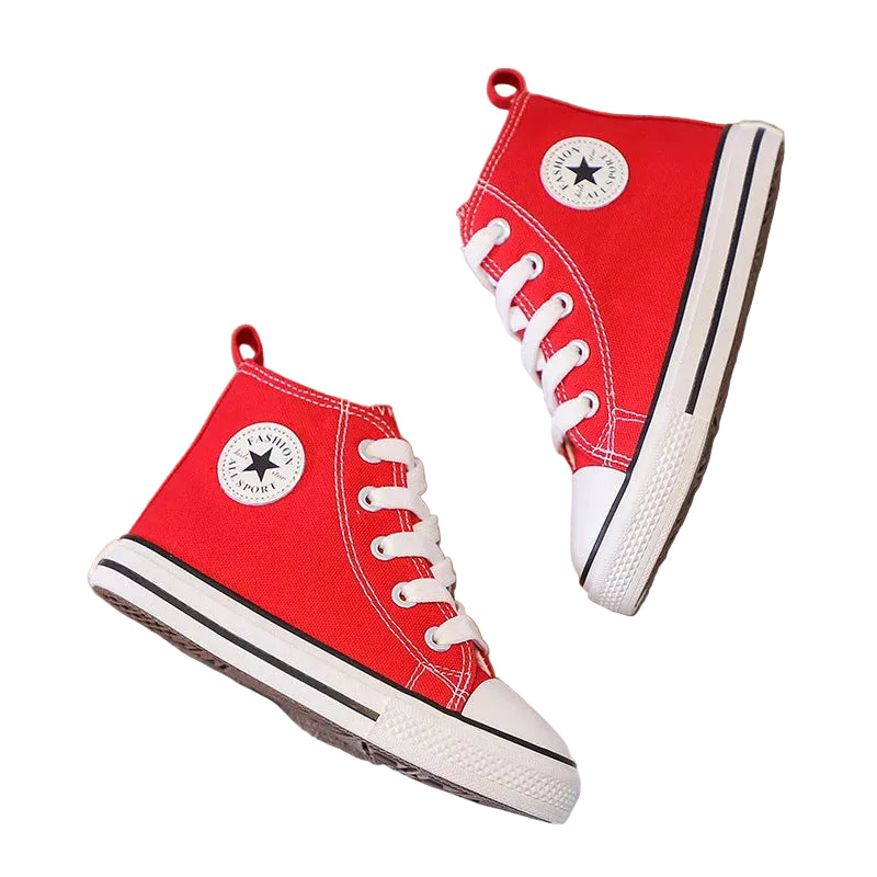 Children's Shoes Canvas High-Top – Lightweight Comfort