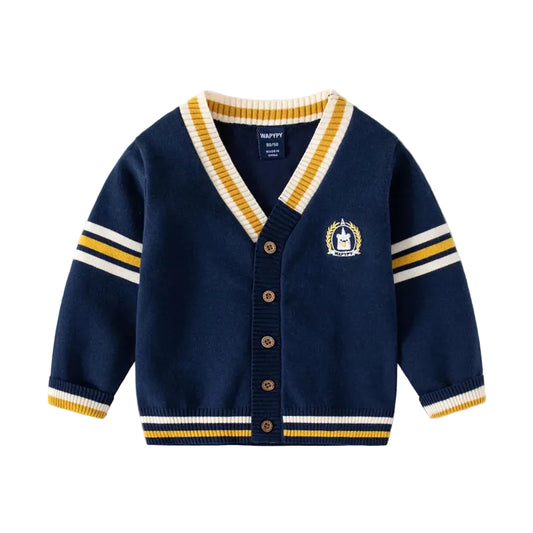 Woolen Cardigan Autumn Winter Children Sweater Boys Long Sleeves
