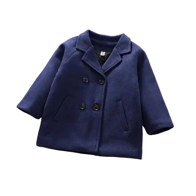 Trench Coat Boys British Style Long Jacket