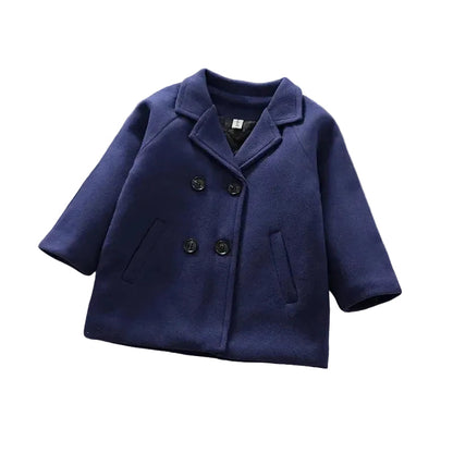 Trench Coat Boys British Style Long Jacket