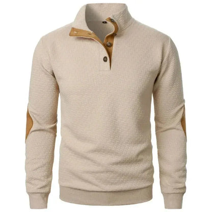 Men’s Casual Sweatshirt Long Sleeve Henley Collar Pullover LariLeo Store