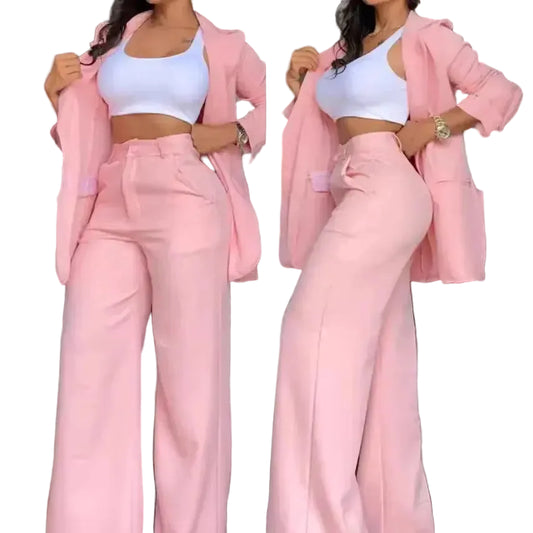 Women Blazer Set Elegant and Pants LariLeo Store