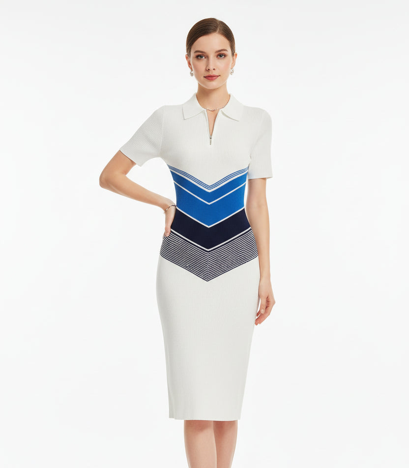 Womens Knitted Wrap Mini Dress sexy slim streetwear LariLeo Store