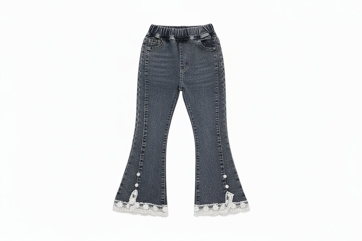 Children's Denim Pants for Girls - Casual Spring and Autumn Wear LariLeo Store