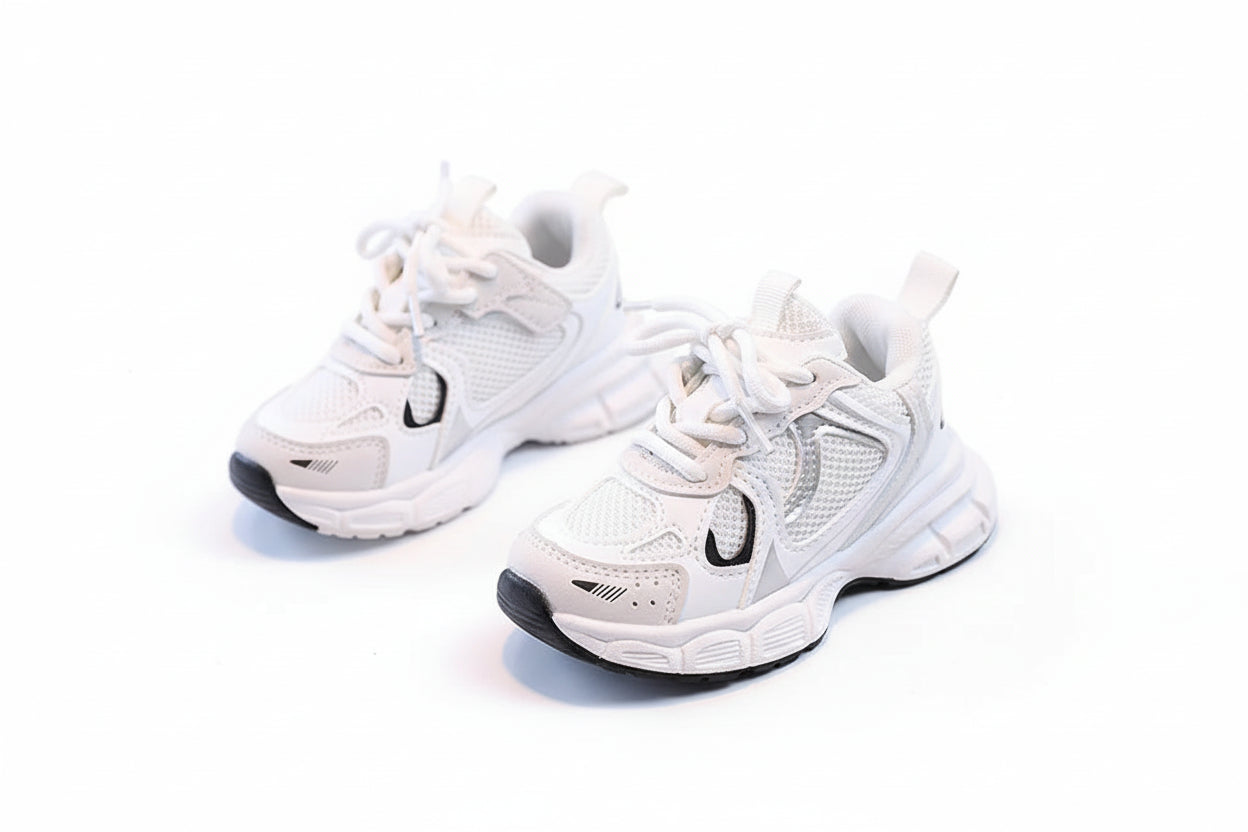 Spring and Autumn Children Sports Shoes Unisex Kids Sneakers Mesh Upper