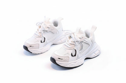 Spring and Autumn Children Sports Shoes Unisex Kids Sneakers Mesh Upper