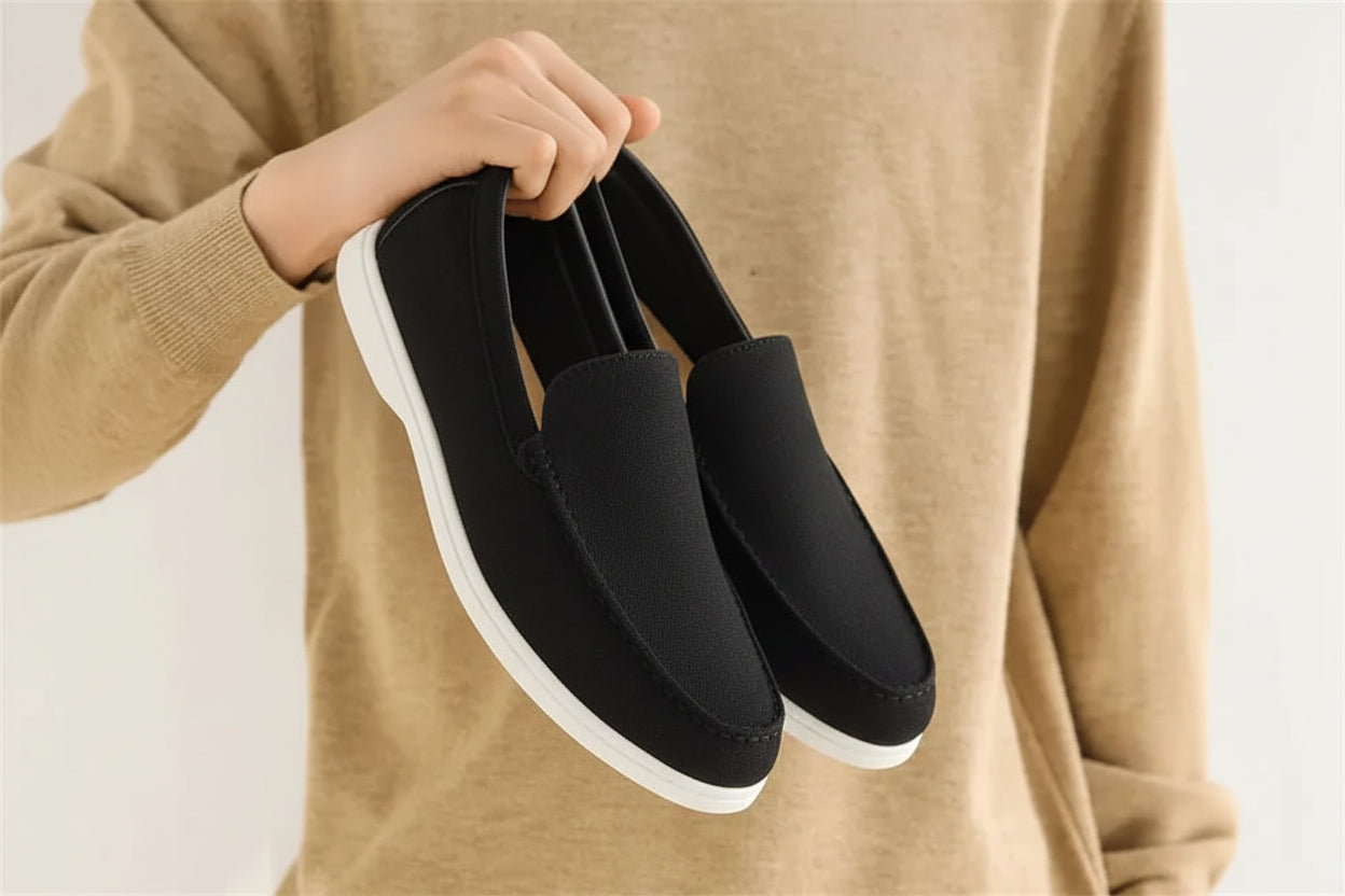 Mens Suede Leather Loafers lightweight classic slip on shoes LariLeo Store