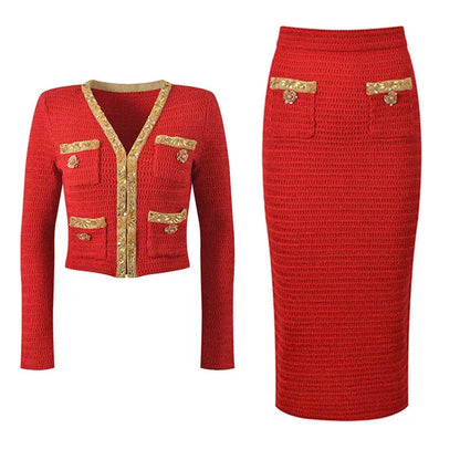 Luxury Women’s Set Long Dress / Pencil Skirt Elegant LariLeo Store