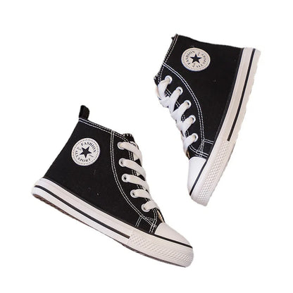 Children's Shoes Canvas High-Top – Lightweight Comfort