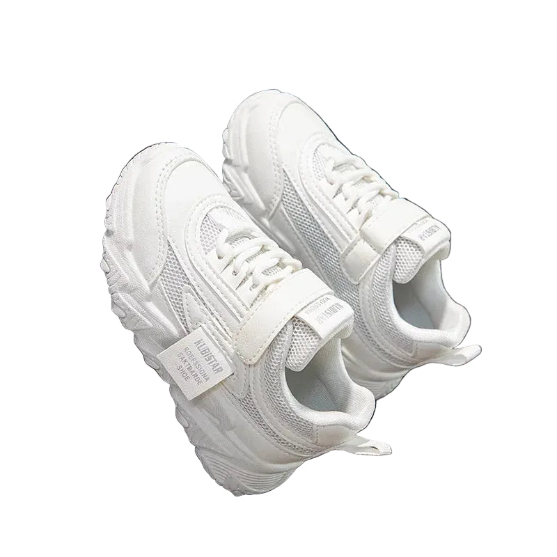 Spring Kids Sneakers – Lightweight Mesh Non-Slip Sports Shoes with Hook & Loop