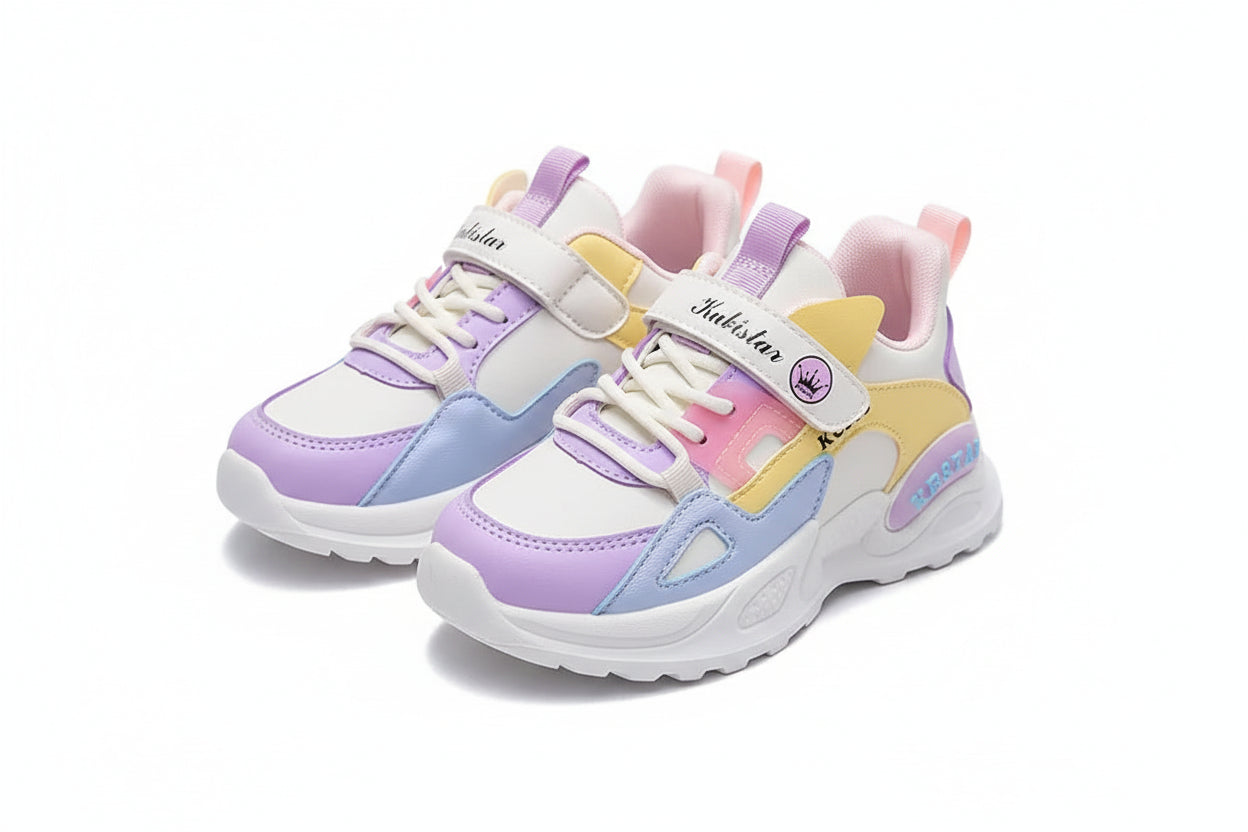 Girls Kids Sneakers – Breathable Lightweight School & Outdoor Shoes