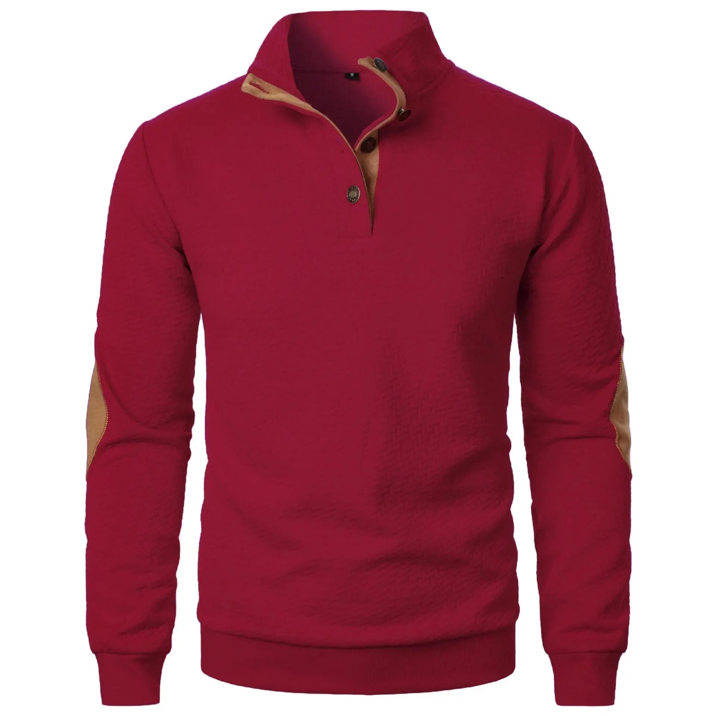 Men’s Casual Sweatshirt Long Sleeve Henley Collar Pullover LariLeo Store