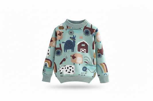 knitted sweaters Buckle Jacket Boys Winter Cardigan