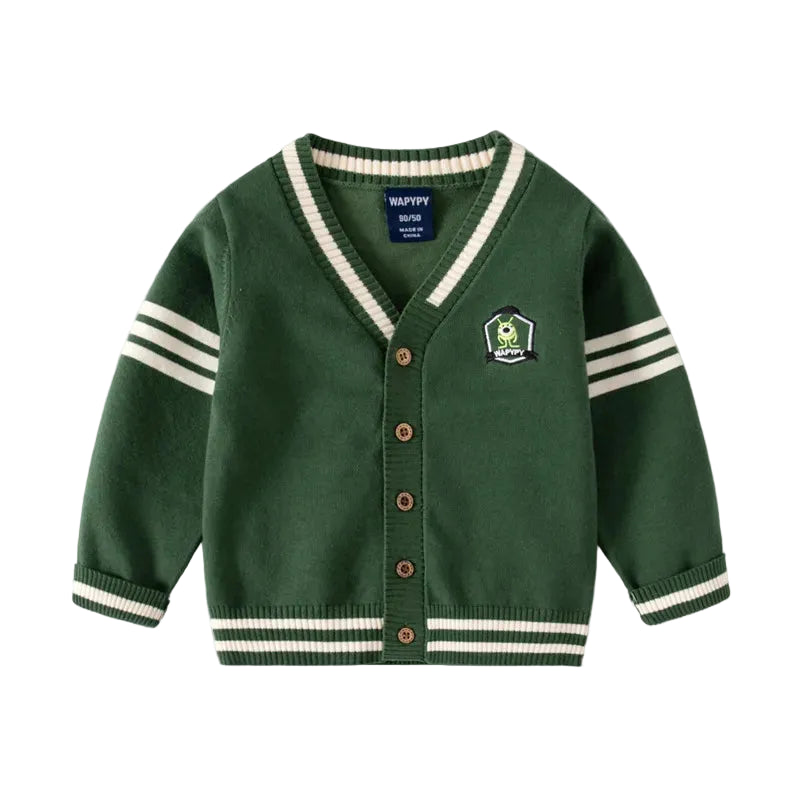 Woolen Cardigan Autumn Winter Children Sweater Boys Long Sleeves