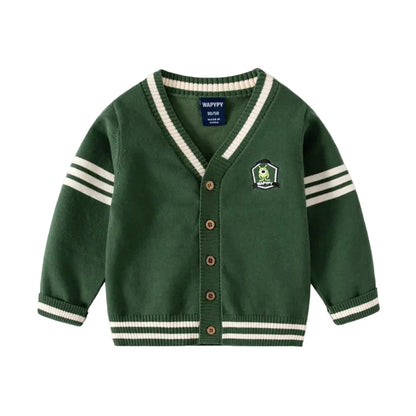 Woolen Cardigan Autumn Winter Children Sweater Boys Long Sleeves