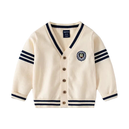 Woolen Cardigan Autumn Winter Children Sweater Boys Long Sleeves