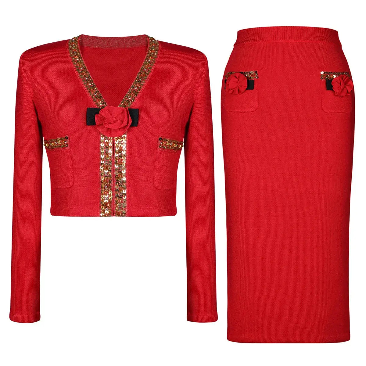 Luxury Women’s Set Long Dress / Pencil Skirt Elegant LariLeo Store