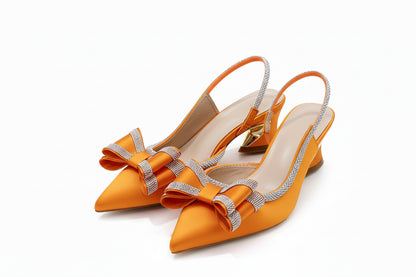 Elegant High-heeled Shoes African Trendy Sandals Nigerian Wedding Pumps