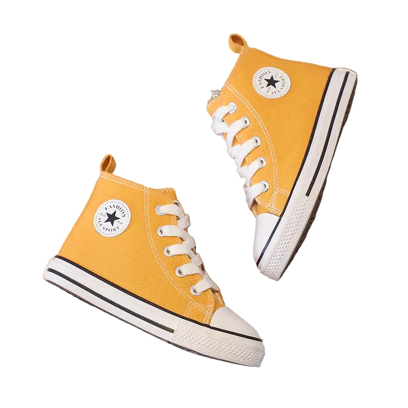 Children's Shoes Canvas High-Top – Lightweight Comfort