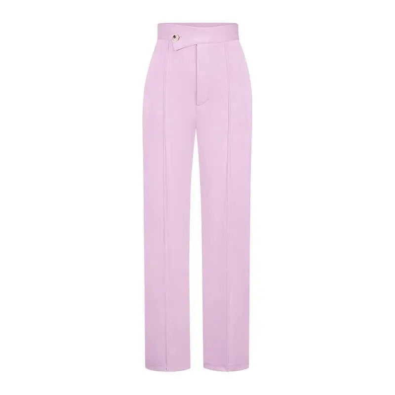 Women Wide Leg High Waist Pants Elegant Daily Wear LariLeo Store