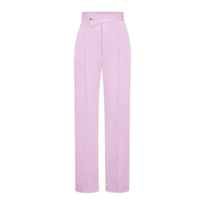 Women Wide Leg High Waist Pants Elegant Daily Wear LariLeo Store