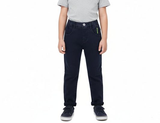 Fleece Winter Pants for Boys Warm Stretch Jeans