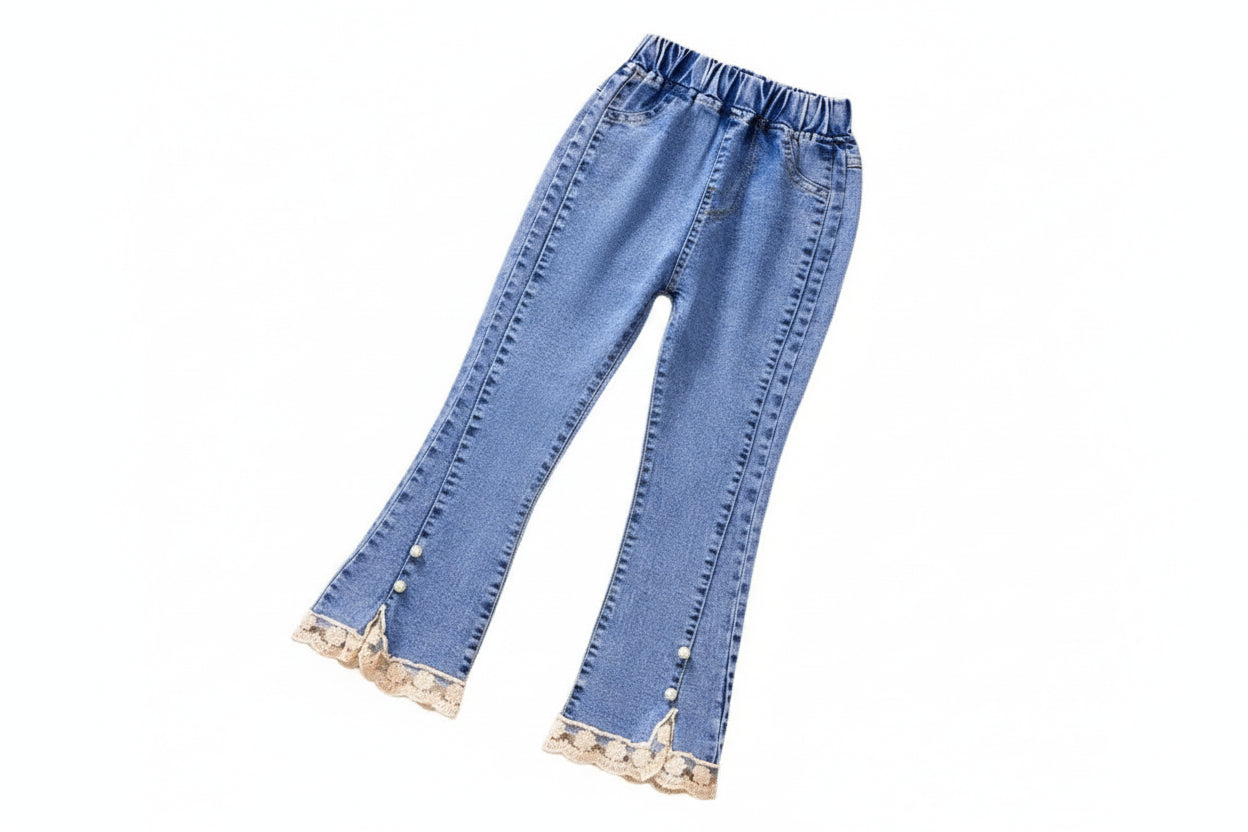 Children's Denim Pants for Girls - Casual Spring and Autumn Wear LariLeo Store
