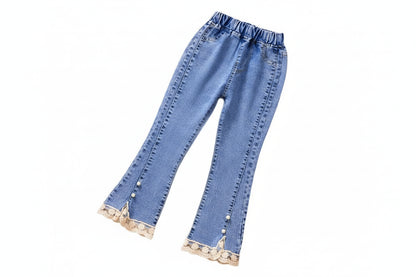 Children's Denim Pants for Girls - Casual Spring and Autumn Wear LariLeo Store