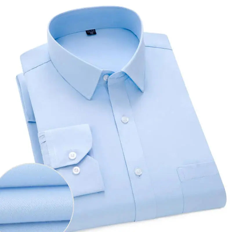 Mens Casual Long Sleeve Shirt elegant breathable LariLeo Store