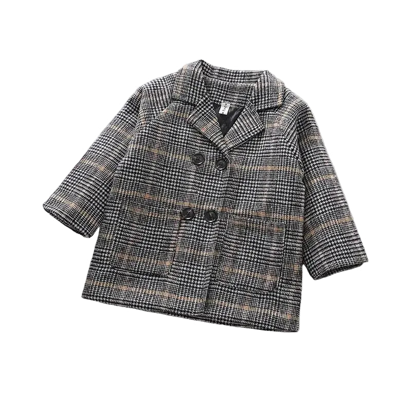 Trench Coat Boys British Style Long Jacket